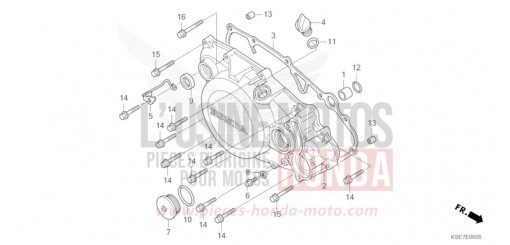 RIGHT CRANKCASE COVER CRF150RBN de 2022